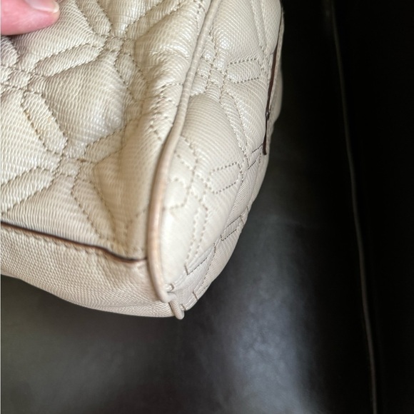 Kate Spade Cream Quilted Design Handbag - Picture 14 of 16